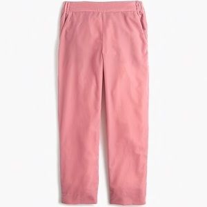 J.Crew Pink Velvet Easy Pant